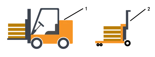 forklift and pallet forklift and pallet